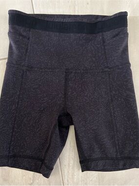 Lululemon Athletic Black High-Rise Women’s Workout Biker Shorts Ladies Sz 0
